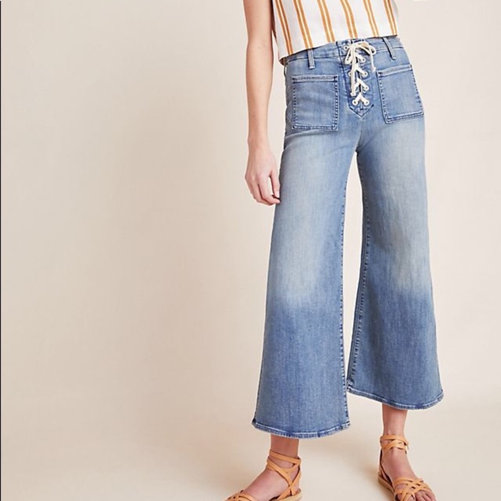 Lace Up Mother Denim Jeans